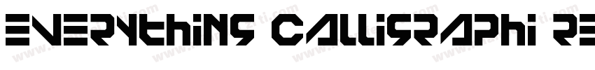 everything calligraphi regular字体转换